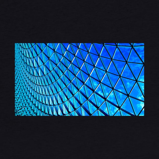 Blue steel glass roof in full framed pattern by kall3bu